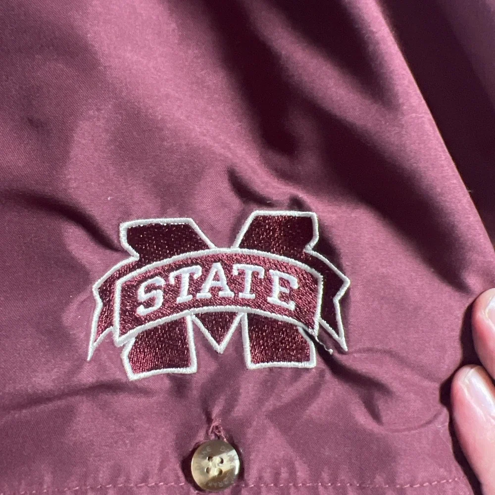 Drake Waterfowl Systems Mississippi State Bulldogs Button Up‎ Shirt size XL Nice